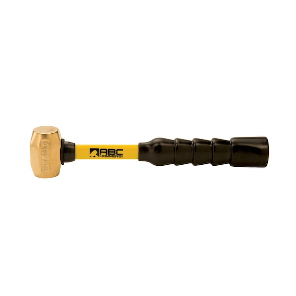 1 lb. Brass Hammer with 10" Fiberglass Handle